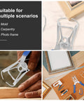 20 Pcs Solid Steel Miter Spring Clamps Kit With Ring Holder For Woodworking Trim, Crown Molding, And Picture Frames. use on picture frame corners