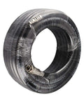 Beefy 15M Flexible Rubber Air Hose Kit Rated 900 PSI coiled black hose with metal fittings for tire inflation
