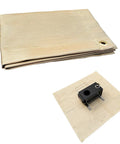 40 Inch Fire Pit Mat For Deck And Grill, Fiberglass Insulated Under Stove Pad With 940F Safety, Foldable Fireproof Floor Protector with Grill