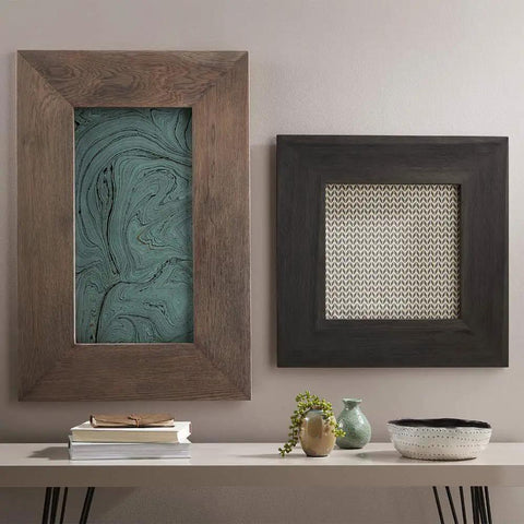 Decorative panels featuring Wood Effects Charred Black Water Based Finish For Bare Wood That Delivers A Dope Naturally Aged Look In Minutes