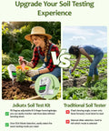 7 In 1 Soil Test Kit With Moisture, PH, Light Intensity, Fertility, Temperature, Humidity And Air Temperature Readouts, Dual Large Display For Garden, Lawn, Farm, Indoor And Outdoor Plants, Warm White adjustable display vs traditional tester
