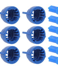 Anti Drift Spray Nozzle Set With High Pressure Fan Shaped Windproof Design For On Point Crop Spraying Drift Proof Durable Plastic 12 Pack Blue