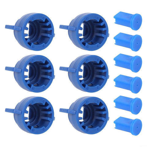 Anti Drift Spray Nozzle Set With High Pressure Fan Shaped Windproof Design For On Point Crop Spraying Drift Proof Durable Plastic 12 Pack Blue
