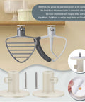 Worm Gear Kit For 5Qt And 6Qt Stand Mixers Replacing 9706529 9709511 9703337 9709231 Includes 4 Oz Food Grade Grease, Mixer Attachment Holders