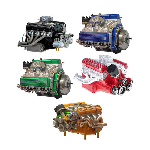Engine Display Figurine With Precise Engineering Detail For Adults And Gearhead STEM Enthusiasts Realistic Scale Engine Model Kit For Mechanical Junkies And Collectors, assorted colors