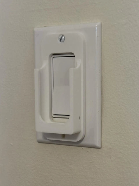 Wall Mount Remote Holder For Ceiling Fan Remotes REM-ARTC-1 REM-ARTC-2 With Easy Install Mounting Hardware on light switch
