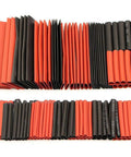 Heat Shrink Tubing Kit 328 Piece Assortment For Electrical Insulation And Wire Protection Black Red Sleeving Great For DIY Repairs Automotive Projects Pro Grade Cable Management, various sizes