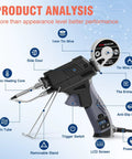 Auto Feed Soldering Gun Kit With LCD Display And Hands Free Operation Plus Minus 1C Precision Temperature Control features