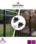 Self Closing Gate Hinge For Aluminum Gate With Heavy Duty Enclosed Spring Powder Coated Stainless Steel Horizontal Adjustable Black 2 Sided Gate Attachment Pair Advantage Industries on aluminum fence