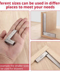 XUNTOP 4-piece machinist square set: 2, 3, 4 and 6 inch hardened steel squares for precision layout