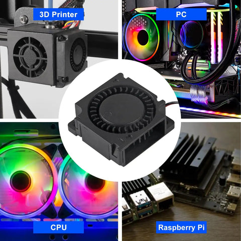 Top Shelf 6 Pack 4010 Blower Fan Dc 24v Turbo Cooling Module 40 By 40 By 10 Mm With Two Pin Lead For 3D Printer Hotend And Nozzle Swaps Smooth Airflow Design No Sweat Swap For Any Maker Setup