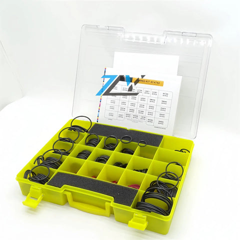 Heavy Duty Nitrile 90 Seal O Ring Kit 4C-4782 with compartment case, fits CAT excavator hydraulic hose fittings and O rings.