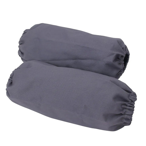 Heavy Duty Welding Arm Protectors With Flame Retardant Gray Sleeve Guards for Shop and Auto Repair Crews