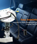 Electric Fuel Pump Assembly For 2003 2004 Ford Crown Victoria Lincoln Town Car Mercury Grand Marquis Marauder V8 4.6L Replacement E2336S Plug And Play Drop In Upgrade For Easy Install And Broad Vehicle Compatibility placed in car interior promoting easy installation