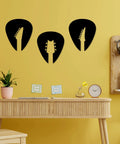 Set Of 3 Black Guitar Silhouette Wall Art On Engineered Wood 11x40 Inch Modern Wall Decor For Living Room Bedroom Home Studio And Man Cave Great Gift For Musicians And Rock Music Lovers above desk