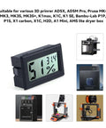 Temperature And Humidity Monitor For 3D Printers DIY Friendly Hygrothermograph Kit digital display with percentage reading