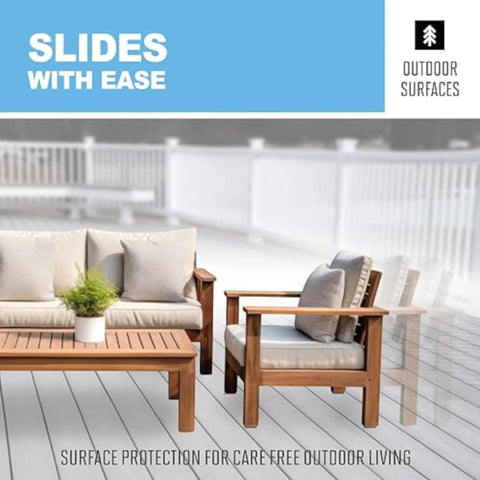 Adhesive Self Stick Furniture Sliders For Carpet And Outdoor Surfaces Move Chairs And Tables With No Sweat Easily Protect Floors