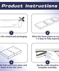 Illustration showing assembly instructions for Outdoor High Back Patio Chair Cushions Set with 4 steps.
