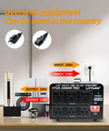 5000 Watt Voltage Transformer Beefy Heavy Duty Step Up Step Down Converter For Home And Workshop in use with appliances