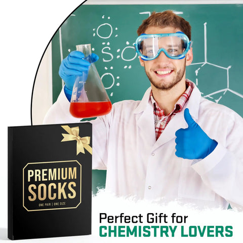 Funny Nerdy Socks For Men And Women Science Teacher Stocking Stuffers Pharmacist Gift Chemistry Physics Neuroscience Humor Socks