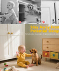 4 Pack Cabinet Magnetic Catch Set For Doors And Drawers Brown, prevents safety hazards with cabinets in nursery with child and dog