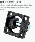 Heavy Duty Pneumatic Air Cylinder Mounting Bracket CB32 with iron body, shown with four screw holes and corrosion resistance