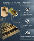 Brake Line Fittings Kit With 3/8-24 Thread, 3/16 Inch Union And Nut Set For Inverted And Double Flare, Universal Auto Brake Line Hardware For Quick DIY Friendly Install, Durable 24 Piece Car Maintenance And Repair Kit. Brass 3/16 brake line fittings and tubing