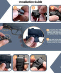Installation guide for Clamp Jaw Kit For Streamlight TLR Sub 1913 Short Models Replacement Mount For TLR 7 Sub And TLR 8 Sub