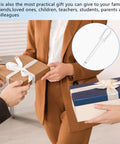 Exchanging gift boxes with insert of fountain pen cleaning kit tool in image.