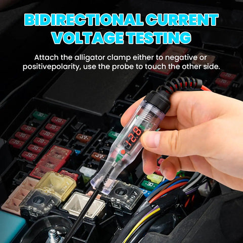 Beast Digital LED Test Light For Automotive 5 To 90 Volts, Bidirectional Circuit Tester With Real Time Voltage Display, Extended Spring Wire And Probes For Car, Truck, RV And Other Vehicles in fuse box