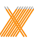 Carpenter Pencils 10 Pack HB Graphite Pencils With White Eraser Tips And Yellow Barrel For Construction Office School Use Built To Last Pencils For Marking Drafting And Quick Measurements.