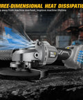 Cordless Angle Grinder 4-1/2 Inch Brushless Tool Only 6-Speed Variable For Cutting Grinding And Polishing A Real Workhorse