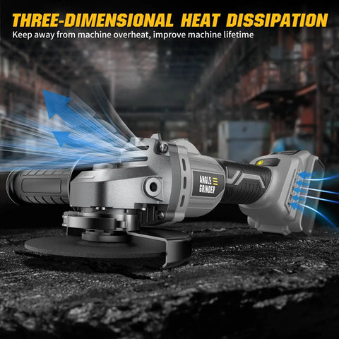 Cordless Angle Grinder 4-1/2 Inch Brushless Tool Only 6-Speed Variable For Cutting Grinding And Polishing A Real Workhorse