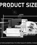 Replacement Sunroof Motor For Ford Explorer 2011 To 2017 Moon Roof Actuator size dimensions 6.81in x 3.34in, detailed view.