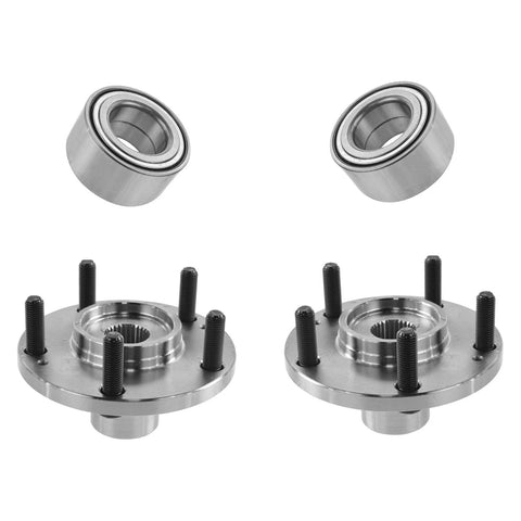 2 Piece Front Wheel Bearing And Hub Kit Fits Hyundai Sonata 2006 2013 Tucson 2010 2017 XG350 Optima 2003 2005 Rondo 2007 2010 Sportage Includes 2 Bearings And 2 Hubs For DIY Replacement And Smooth Driving