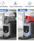 Before and after using Anti Slip Mat With Detachable Shields And Spout Cover For Slushie Accessories Fits Frozen Drink Machines