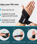 2 Pack Wrist Brace For Carpal Tunnel Relief Night Support And All Day Comfy Work Support, Adjustable Neoprene Splint Tutorial