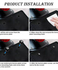Installation steps for 4Pcs Motorcycle License Plate Screw Kit With Sturdy Bolts For Quick No Fuss Fastening And Plate Decor Universal Set