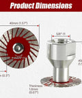 Pro Grade Ultra Thin 1.57 Inch Diamond Saw Blades Set 3Pc Precision Mini Cutting Blades For Granite Marble Sandstone 40mm Professional Grinder Tools For Easy Stone Cutting, 40mm blade dimensions