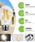 E26 bulb details for Dope Outdoor Post Light LED Lantern With Pier Mount Base Waterproof IP44 Exterior Lamp.