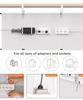 Under Desk Cable Management Tray 36 Inch Cord Organizer For Desk No Drill Fabric Under Table Wire Organizer With 16 Cable Ties
