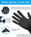 Thick Nitrile Disposable Medical Exam Gloves 6 Mil Powder Free Latex Free X Large, Case Of 1000, Extra Durable With Grippy Fit