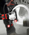 Built like a Tank Electric Ring Saw 110V 8900W Concrete Wall Cutter Diamond Blade Slotter cutting through concrete block.