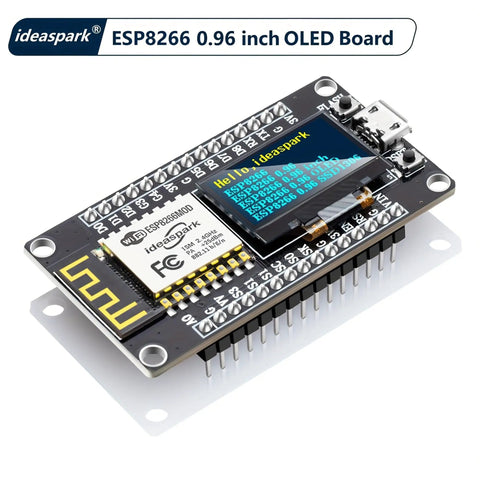 Smart DIY Weather Station Kit With NodeMCU And 0.96 Inch OLED DHT11 Temperature Humidity BMP180 Pressure BH1750 Light Sensor For Arduino IoT Starter Bundle front view