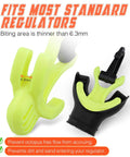 Scuba Octo Plug Regulator Retainer Mouthpiece Holder With Black Clip 2 Pack For Quick Release During Dives Clip On Octopus Holder For BCD Harness And D Ring Attachments Yellow