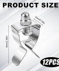 12 Piece Window Well Cover Clips Kit Includes Nuts Screws And Gaskets For Basement Egress And Exterior Courtyard Use Heavy Duty Steel Durable Steel Construction For Tough Outdoor Conditions And Easy Retrofit For Contemporary Basements And Courtyards. 6cm steel clip, 12 pcs