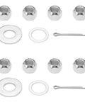 Electric Golf Cart Brake Drum Hub Assembly For EZGO TXT Replacement Fits Rear Hub Spline Nuts, Washers, Cotter Pins Set