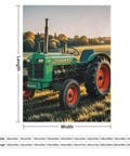 Farm Tractor Flannel Throw Blanket 60 By 80 Inches Extra Soft Cozy And Lightweight Plush Throw featuring a green tractor design