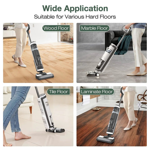 All In One 2 Pack Brush Rollers And 4 Pack HEPA Filters For iFloor 3 And Floor One S3 on various hard floors