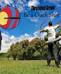 Pack Of 24 100 Grain Screw In Archery Field Points, steel with black zinc finish, shown in field practice setting